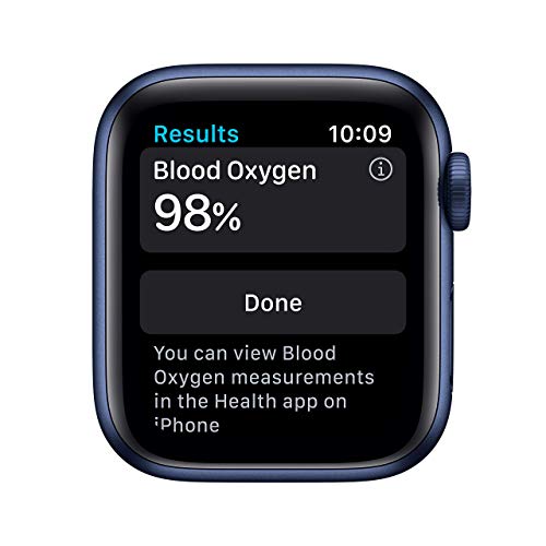 Apple Watch Series 6 (GPS, 40mm) - Blue Aluminum Case with Deep Navy Sport Band (Renewed) - Image 4