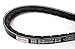 Browning 3VX315 Gripnotch V-Belts, 3VX Belt Section, 358 Gripbelt
