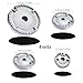 OnIUeZky Gas Stove Burner Covers 4 Sets 3 Sizes Heat-Resistant Electric Hob Covers Efficient Combustion Thick Hob Covers for Gas Cookers.
