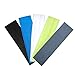 Lot de 5 bandeaux élastiques pour cheveux - Couleurs mélangées - Pour homme ou femme - Pour le sport, le yoga, le nettoyage du visage, le fitness, le cyclisme