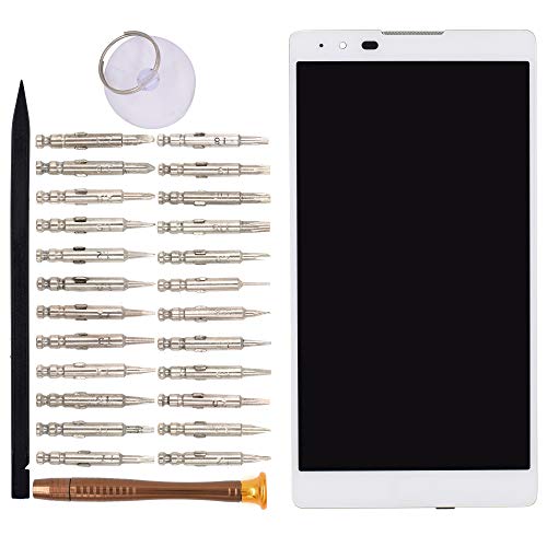 Image of LCD Digitizer Assembly with Front Housing for LG X max K240(White)