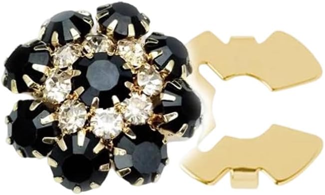 Vogrtcc Women Elegant Flower Shirt Button Covers Dressy Style Wedding Dress Accessories 2Pcs