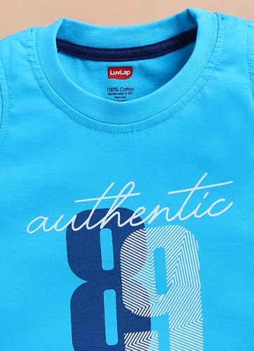 Image of LuvLap Baby Boys 100% Cotton Sleeveless Boys Tank Top & Shorts Set Pack of 3