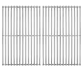 Hongso Grill Grates, Durable 304 Stainless Steel Solid Rod, 19 1/4 inch Cooking Grid Grates Replacement for Turbo, Charmglow Gas Grill (2 Pieces, SCS612)