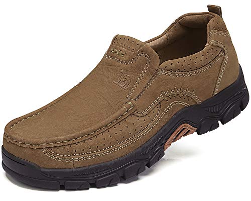 CAMEL CROWN Mens Loafers Slip On Loafer Leather Casual Walking Shoes Comfortable for Work Office Dress Outdoor