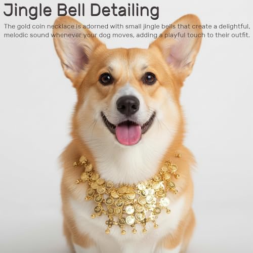 Disfraz para perro 2 piezas con collar dorado y chal negro miniatura 3