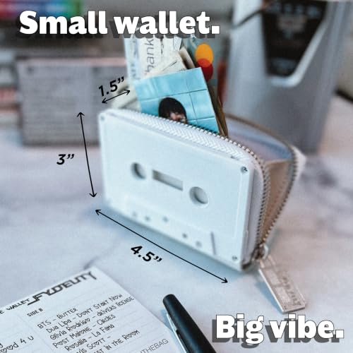 Image of Fydelity Cute Retro Cassette Tape Wallet for Women Kawaii Small Coin Purse