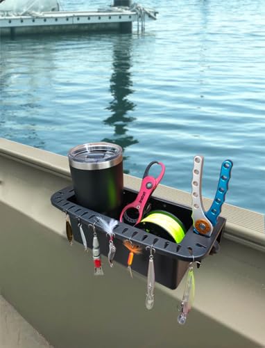 Brocraft Tool Holder For 90 Degree Boat Track System /Marine Caddy For Versatrack Track  Lund Sport Track LOWE Track Sytem / Verstrack Boat Storage Box /Lund Boat 90 Degree Track Cockpit Organizer