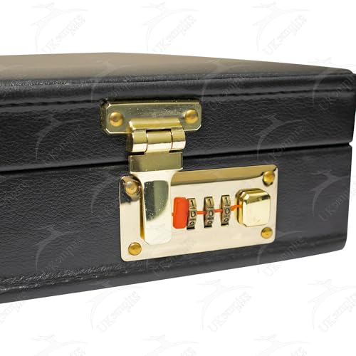 Premium Masonic Apron MM/WM Briefcase Square Compass G Silver Emblem – Freemason Regalia Hard Case & Leather Bags4