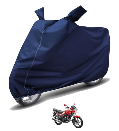 Image of Auto Hub Waterproof Bike Cover Compatible with Hero Passion X Pro Dustproof, UV Protection Two Wheeler Bike Passion X Pro Cover - Blue