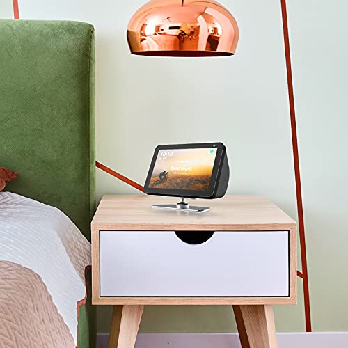 Soporte de metal ajustable para Echo Show 8 (2ª generación) y Echo Show 5 (2ª generación), inclinar la pantalla Echo Show hacia arriba y hacia abajo, todo de metal-gris