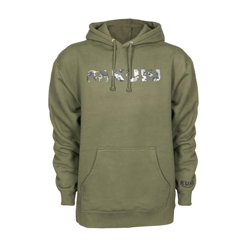 KUIU Vias Storm Logo Hoodie for Men, Heavyweight Cotton-Poly Fleece Pullover, Durable & Warm Hunting Hoodie, Standard Fit - Main Image