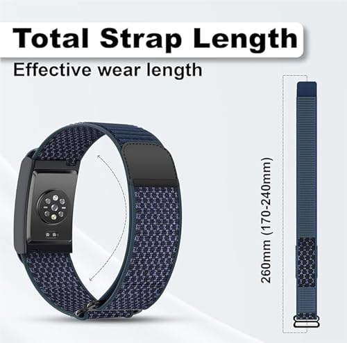 Image of Soft Nylon Sport Strap Breathable, Durable Strap Compatible For Amazfit Helio Strap