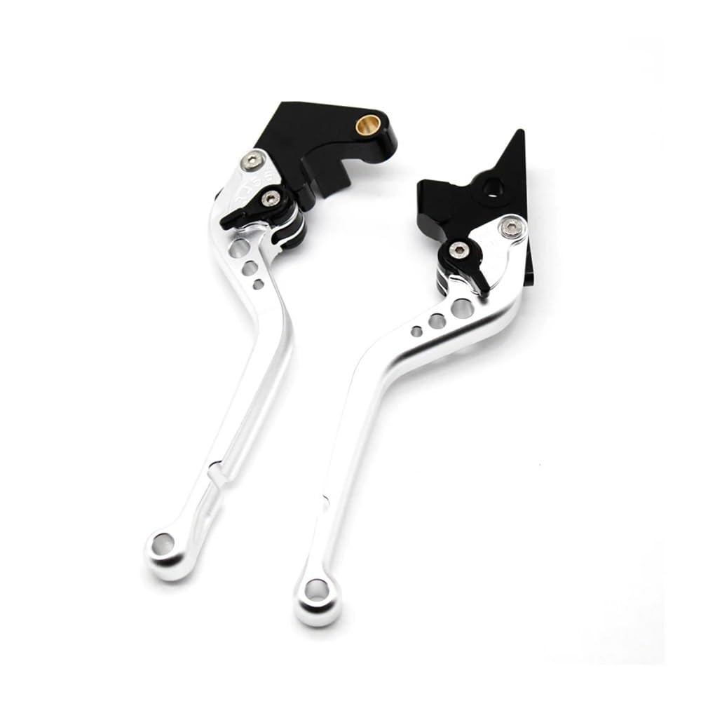 Prsdfg Long Silver Brake Clutch Levers Handle Short/Long Brake Clutch Lever For Fz6n Fz1n Fz6s Fz1s For Fazer Fz8 Xj6 Xj6n Xj6f Xj6s For Diversion Motorcycle Accessories