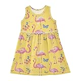 Girl Princess Dress Baby Girls Fashion Party Dress Birthday Party 2T Sweet Flamingo