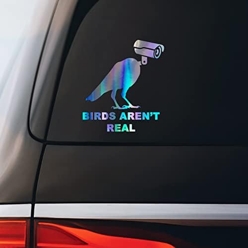 Birds aren't Real Sticker Decal Notebook Car Laptop 5.5"x5" | Holographic image 2