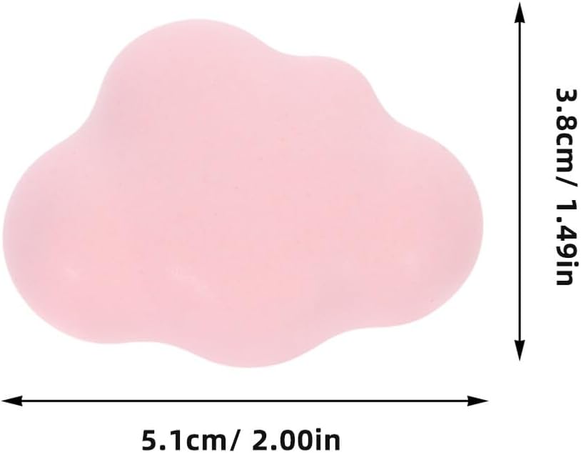 4pcs Cute Cloud Shaped Ceramic Drawer Knobs Pink and Light Blue Childrens Dresser Pull Handles Nursery Room Cabinet Hardware for Furniture