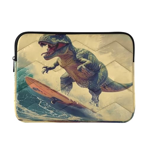 Funda impermeable para portátil 13-14 pulgadas con dinosaurio