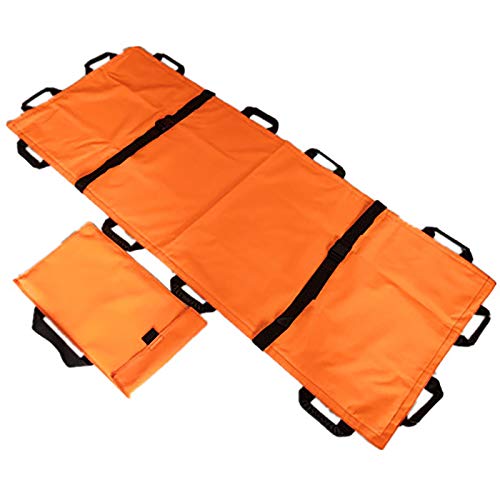 SUMBITOD Portable Transport Unit, Lona Gruesa de Rescate de Emergencia 8 Asas, Camilla portátil Suave con Bolso, para Ancianos discapacitados