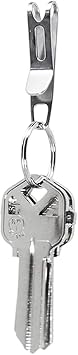 KeySmart Nano Clip - Pocket Clip Key Ring Holder - Secure Your Key Chain, Eliminates Pocket Bulge