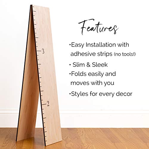 image for HEADWATERS STUDIO Wood Growth Chart for Wall - Growth Chart Wood Growt
