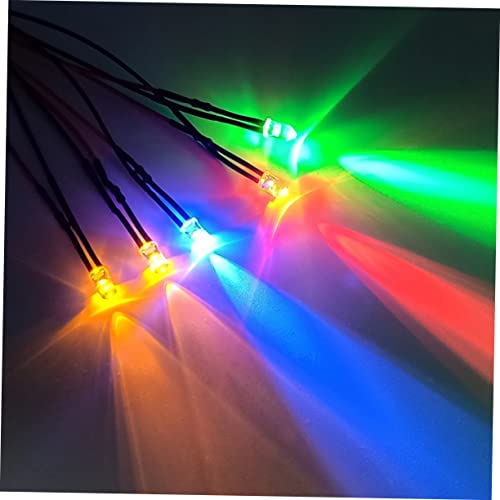 COOLHIYA 50 Unidades Luzes Led Para Carros Rc Led 12v Pré-cabeado Lâmpada Led Pré-cabeada Led Pré-fi