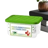 Absorbedor de humedad para cuarto de baño | 200 g deshumidificador antipolvo, deshumidificador y sensor de polvo para el armario, para apartamento, dormitorio, sala de estar, oficina, gabinete, ducha