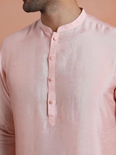 Kurta confortable en viscose de polyester rouge taille S - 6