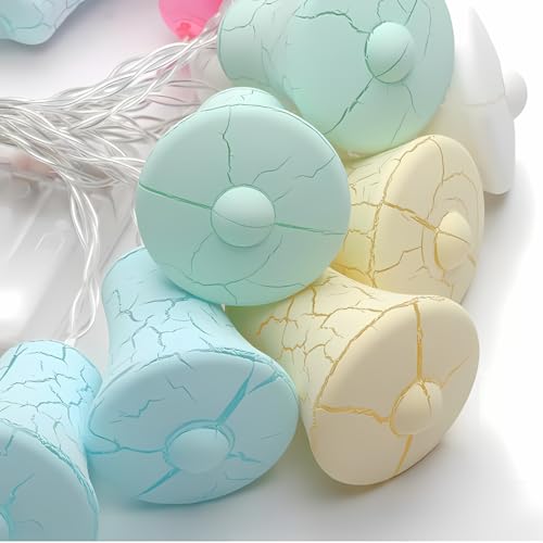 Image of Xenith 14 LED Crackle Jingle Bell Shape Pastel Fairy String Lights for Baby Kids Room Diwali Christmas Festival Birthday Wedding Party Indoor Outdoor Garden Decoration (Multicolor, 3.5 Meter)