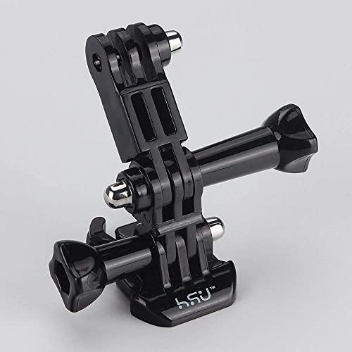 HSU Regulowany uchwyt ramienia przedłużającego do GoPro, uchwyt prosty w tym samym kierunku do kamer Hero 12/11/10/9/8/7/6/5/4/3 i innych kamer akcji