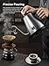 Electric Gooseneck Pour Over Coffee Kettle with Coffee Dripper, Yabano Variable Temperature Control Kettle for Drip Coffee and Tea, Stainless Steel, LED Display, Auto Shut-off and Keep Warm, 1000W