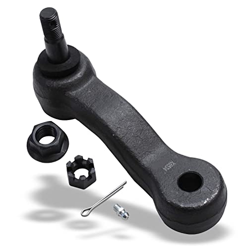 Detroit Axle - 4-Groove Pitman Arm And Idler Arm Replacement For Escalade Chevy Silverado Gmc Yukon Tahoe Suburban Sierra 1500-2Pc Set #TOP5
