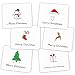 Kuuqa 36 Pieces Merry Christmas Greeting Cards Holiday Cards with Envelopes and Stickers, 4.72 x 7.87 Inches Christmas Party Decoration Favors