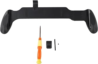 Custodia Grip Ergonomica per Switch 2 ABS Antigraffio | Design ergonomico, riduce affaticamento mani, per sessioni lunghe, ABS per robusto, nero e bianco(Black)