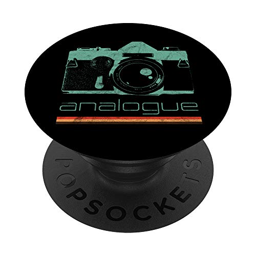 Vintage Photographer Analog SLR Camera Retro Film Lens Photo PopSockets Grip and Stand for Phones and Tablets