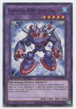 Yu-Gi-Oh! Elemental Hero Steam Healer - SGX1-ENA24 - Common - 1st Edition
