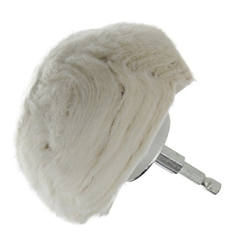 Drixet Extra Thick Large Cotton 4" Buffing Ball w/1/4 Hex Shank for Turning