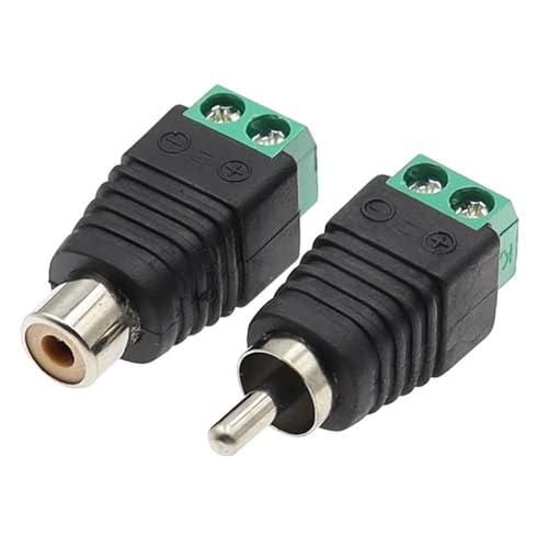 Conectores Macho Hembra a AV para reparar cables dañados sin soldar y solucionar fallos de vídeo