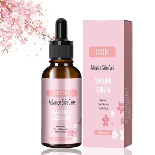 Sakura Hyaluronic Acid Serum for Face - Skincare for Brighten & Control Oil - Hyaluronic Acid for Hydrating Tighten Pore - Reduce Fine Line Improve Dull Skin - to Plump Smooth Skin for All Skin Types