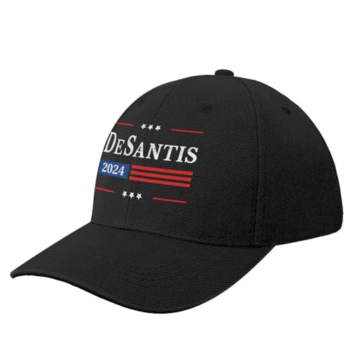 LXCUDXZ Casquette de Baseball Ron Desantis 2024 pour Le président Drapeau américain rétro Vintage Pro Casquette de Baseball Hip Hop Casquette de Camionneur Hommes Chapeau Femmes Faire la fête Cadeau