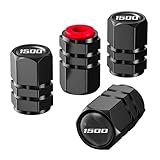 Aluminum 4pcs Tire Valve Cap Cover Set Compatible with Ram 1500 Tire Valve Stem caps fiit for Ram 1500 Car Accessories Decor. (Black-for-15-00)