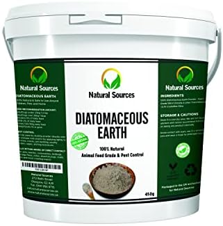 Diatomaceous Earth Pest Control Grade 450g by Natural Sources UK - Free Ebook Included - Diatomaceous-Earth Powder for Chickens, Pets, Carpets, Home