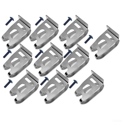 Set di 10 ganci per cintura con viti per una maggiore conservazione e utilizzo degli attrezzi