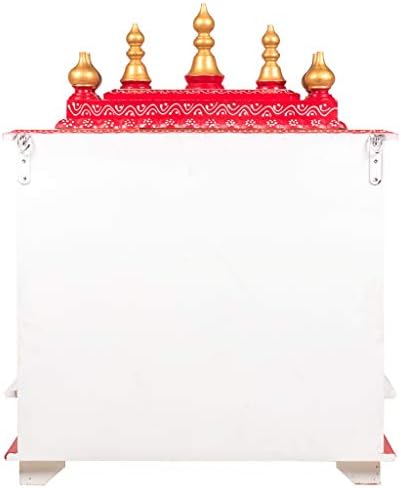 Kamdhenu art and craft Wooden Temple/Home Temple/Pooja Mandir/Pooja Mandap/Temple for Home (D918)