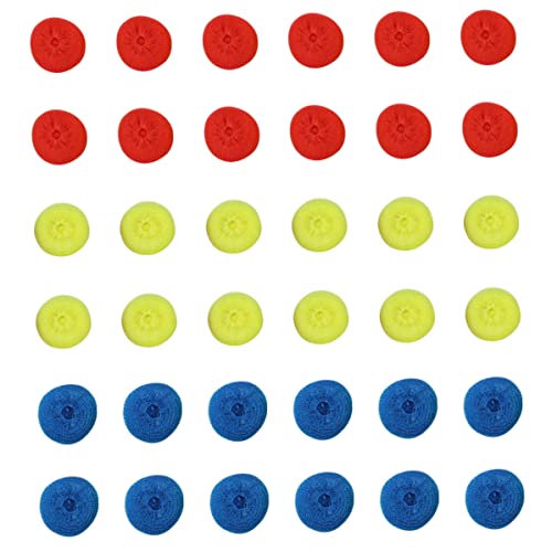 Lot de 36 éponges à récurer Rondes en Plastique Anti-Rayures pour la Cuisine 6 g