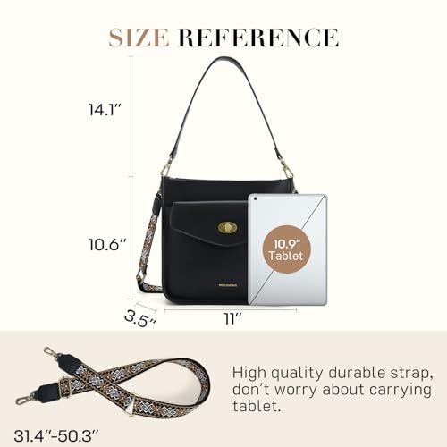 Image of Missnine Hobo Bag Purses and Handbags for Women Top Handle Handbags with Pocket Zipper