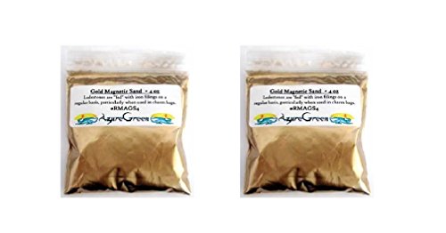 Gold Magnetic Sand 4oz - 2 Packs of 4oz Each (Total 8oz)