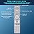 Backlit Universal Remote Control, Universal TV Remote Replacement for Samsung, LG, Sony, Sharp, Apple,TCL,Vizio, Panasonic, for TVs/DVD/Audio/Cable Boxes and More 8-Device(Silver)
