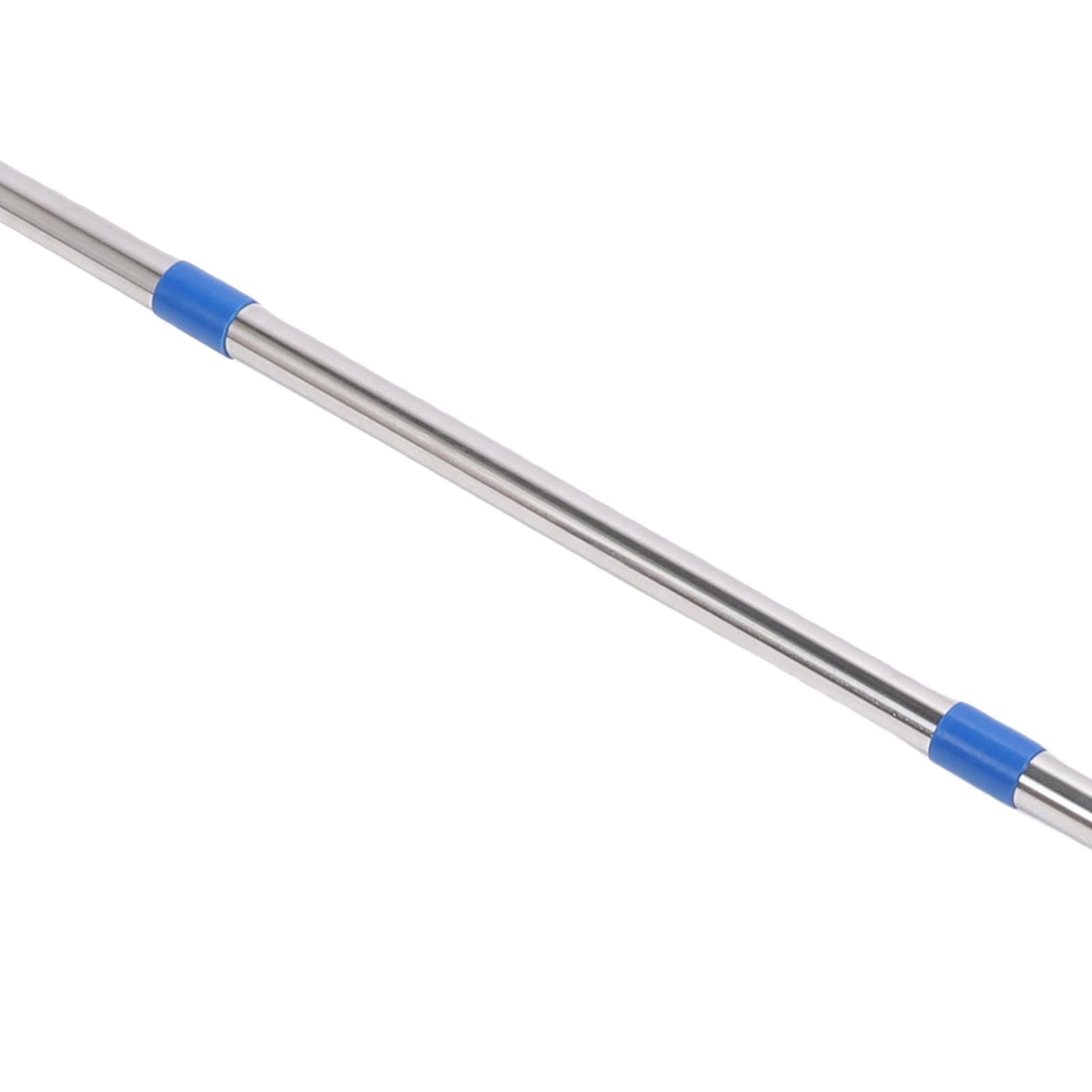 SEAFRONT Cepillo para Fregar con Largo de 20 Cm, Escoba Telescópica de Alambre de Acero, Cepillo de Limpieza Duro con Postes de Extensión de Acero Inoxidable para Eliminar la Suciedad y (120cm)