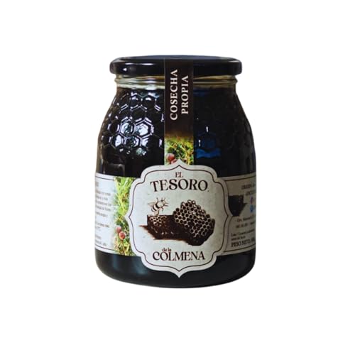 Miel Pura de Abeja, 100% natural y CRUDA (extraida y envasada en frio). Origen 100%, España, Zamora, Miel Artesanal sin Procesar ni Filtrar, Cosecha Septiembre 2025 (1kg Bosque)